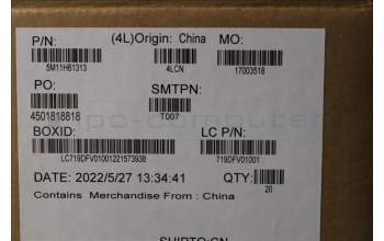 Lenovo 5M11H61313 MECH_ASM FRU PWR button+PWR Bracket ASSY