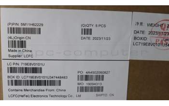Lenovo 5M11H62229 MECH_ASM BL KB GY FPR CSA CHY