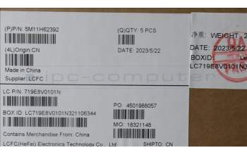 Lenovo 5M11H62392 MECH_ASM BL KB GY FPR WW CZE/SLK SRX