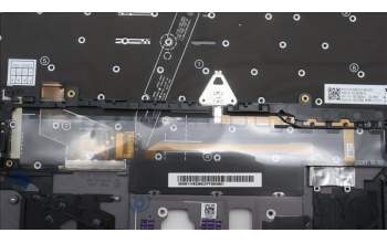 Lenovo 5M11H62396 C-Cover with keyboard, Danish, Grey, Backlight, FingerPrint, WWAN, UK