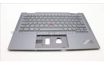 Lenovo 5M11H62416 MECH_ASM BL KB GY FPR WW FRA/ENG SRX