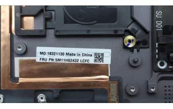 Lenovo 5M11H62432 MECH_ASM BL KB GY FPR WW HUN SRX