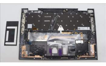 Lenovo 5M11H62451 C-Cover with keyboard, Korean, Grey, Backlight, FingerPrint, WWAN, US
