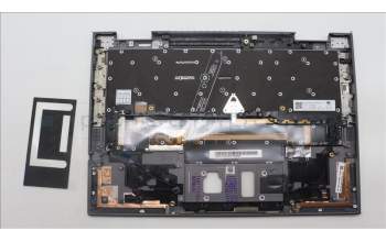 Lenovo 5M11H62478 C-Cover with keyboard, Russian, Grey, Backlight, FingerPrint, WWAN, US