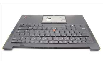 Lenovo 5M11H62582 C-Cover with keyboard, Arabic, Black, Backlight, US