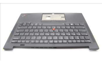 Lenovo 5M11H62610 C-Cover with keyboard,USA English,Black,Backlight,Fingerprint
