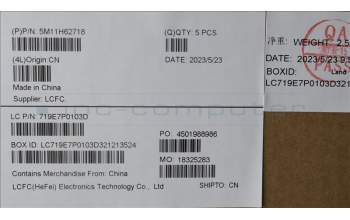 Lenovo 5M11H62718 MECH_ASM BL KB BK FPR TUR SRX