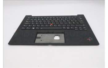 Lenovo 5M11H62761 C-Cover with keyboard, Danish, Black, Backlight, Fingerprint Reader, UK