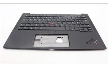 Lenovo 5M11H62763 C-Cover with keyboard, Danish, Black, Backlight, WWAN, Fingerprint, UK