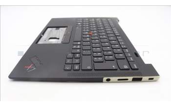 Lenovo 5M11H62793 C-Cover with keyboard, Hungarian, Black, Backlight, Fingerprint, WWAN, UK