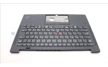 Lenovo 5M11H62809 C-Cover with keyboard, Japanese, Black, Backlight, Fingerprint Reader, JP