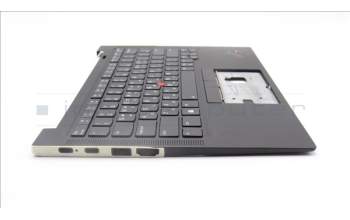 Lenovo 5M11H62816 C-Cover with keyboard, Korean, Black, Backlight, Fingerprint Reader, US