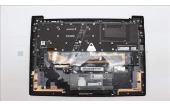 Lenovo 5M11H62818 C-Cover with keyboard, Spanish LA, Black, Backlight, WWAN, Fingerprint, UK