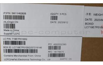 Lenovo 5M11H62826 MECH_ASM BL KB BK FPR WW NORDIC CHY