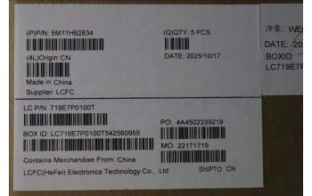 Lenovo 5M11H62834 C-Cover with keyboard, Russian, Black, Backlight, Fingerprint Reader, US