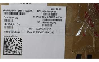 Lenovo 5M11H62885 MECH_ASM FR MECH_ASM C COVER CS BK