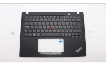 Lenovo 5M11H88980 C-Cover with keyboard, Danish, Black, UK