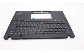 Lenovo 5M11H88980 C-Cover with keyboard, Danish, Black, UK