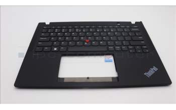 Lenovo 5M11H88989 C-Cover with keyboard, US English Euro, Black, US