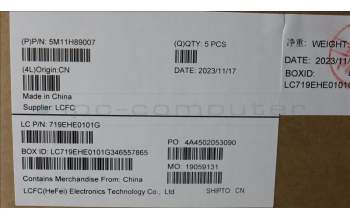 Lenovo 5M11H89007 C-Cover with keyboard, Hungarian, Black, UK