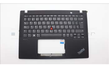 Lenovo 5M11H94328 C-Cover with keyboard, Spanish, Black, UK