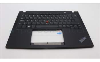 Lenovo 5M11H94332 C-Cover with keyboard, Swedish/Finnish, Black, UK