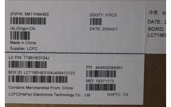 Lenovo 5M11H94393 MECH_ASM BL KB BK MG GER CHY