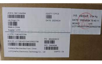 Lenovo 5M11H94394 C-Cover with keyboard, German, Black, Backlight, UK