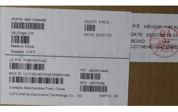 Lenovo 5M11H94408 MECH_ASM BL KB BK MG IND ENG CHY