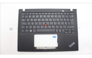 Lenovo 5M11H94427 C-Cover with keyboard, Norwegian, Black, Backlight, UK