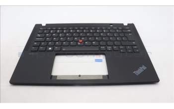 Lenovo 5M11H94433 C-Cover with keyboard, Portuguese, Black, Backlight, UK