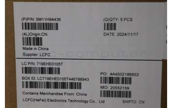 Lenovo 5M11H94436 C-Cover with keyboard, Russian, Mineral Grey, Backlight, US