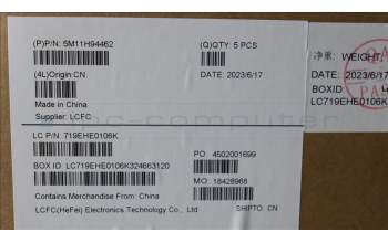 Lenovo 5M11H94462 C-Cover with keyboard,UK English,Black,Backlight