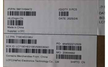 Lenovo 5M11H94472 MECH_ASM BL KB BK MG WW ARA LTN