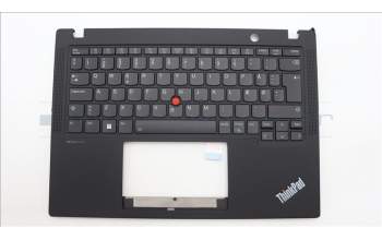 Lenovo 5M11H94490 C-Cover with keyboard, Danish, Black, Backlight, WWAN, UK