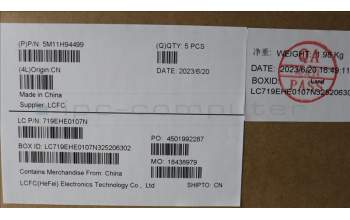 Lenovo 5M11H94499 C-Cover with keyboard, US English Euro, Black, Backlight, WWAN, US