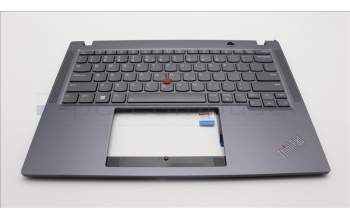 Lenovo 5M11H94603 C-Cover with keyboard, US English Euro, Grey, Backlight, US