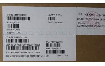 Lenovo 5M11H94822 MECH_ASM FRU KBD CCV JPN (CHY) JP BK