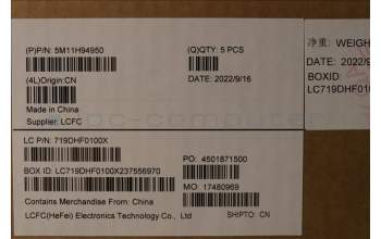 Lenovo 5M11H94950 MECH_ASM GP KBDBZL,SWE/FIN,WL,BK/GY,CHY