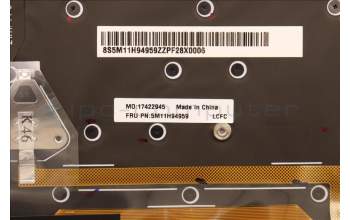 Lenovo 5M11H94959 MECH_ASM GP KBDBZL,BEL,WW,BK/GY,CHY