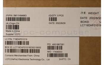 Lenovo 5M11H94963 MECH_ASM GP KBDBZL,CZE/SLK,WW,BK/GY,CHY