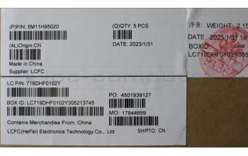 Lenovo 5M11H95020 C-Abdeckung mit Tastatur, Slowenisch, Schwarz/Bronzefarben, Hintergrundbeleuchtung, WLAN