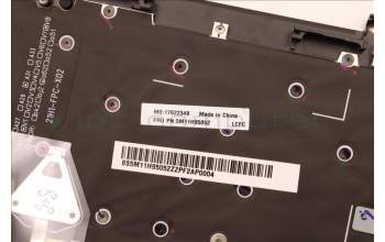 Lenovo 5M11H95052 C-Abdeckung mit Tastatur, Norwegisch, Schwarz, Hintergrundbeleuchtung, WWAN