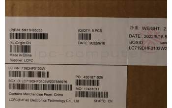 Lenovo 5M11H95053 MECH_ASM GP KBDBZL,NORDIC,WW,BK/BZ,CHY