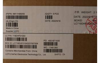 Lenovo 5M11H95059 MECH_ASM GP KBDBZL,SWS,WW,BK/BZ,CHY