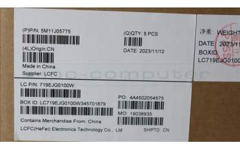 Lenovo 5M11J05775 MECH_ASM FRU KBD CCV LA SPA BL(CHY)UK BK