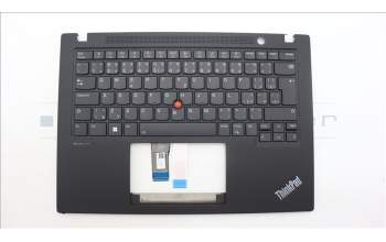 Lenovo 5M11J05870 C-Cover with keyboard, Czech Slovakian, Black, Backlight, UK