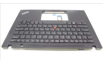 Lenovo 5M11J05878 C-Cover with keyboard, USA English, Black, Backlight, US