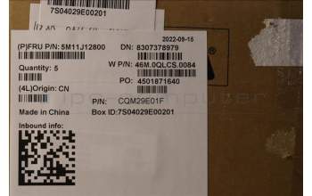 Lenovo 5M11J12800 MECH_ASM GRP_KBD_BZL_BUL_WW_BK_LTN