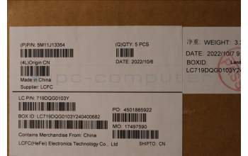 Lenovo 5M11J13354 MECH_ASM KBD BZL,WL,FPR,BK,CHY,058 FRA